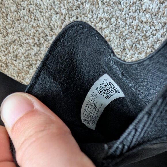 TOMS Skylar Chelsea Boot Black Women's Size 8.5 - Picture 8 of 8